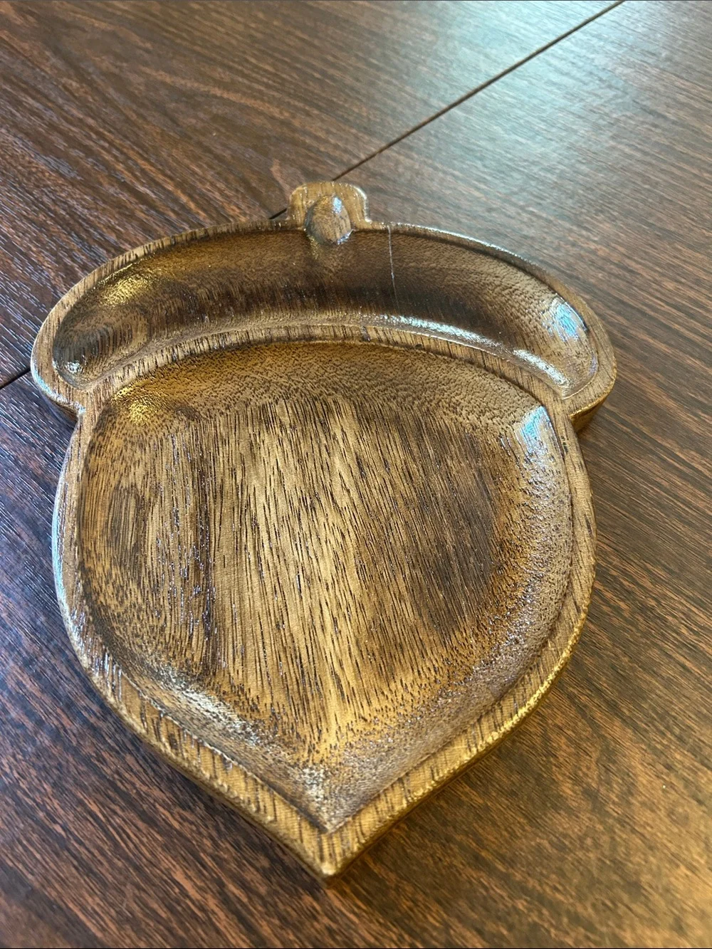 Hobby Lobby Wooden Acorn Serving Dish - Brown